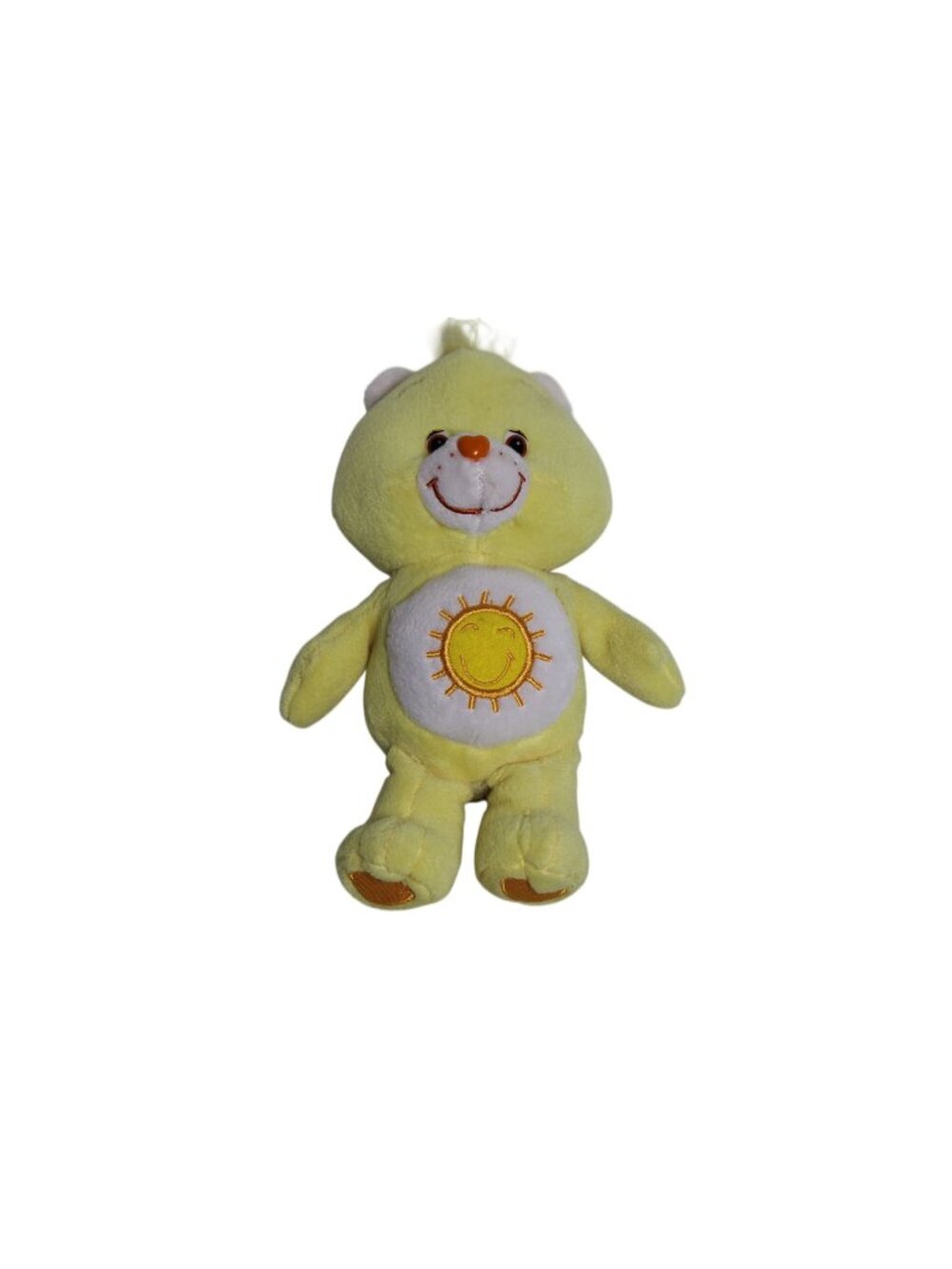 Vintage 2002 Care Bear Funshine Bear‎ Yellow Plush Toy